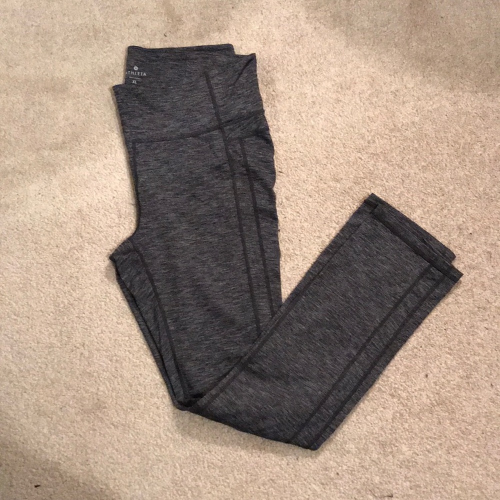 Athleta Gray Straight Leg Leggings